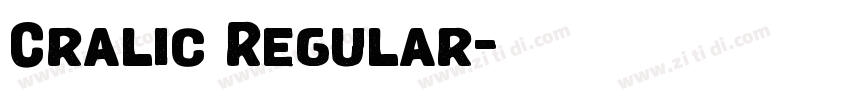 Cralic Regular字体转换
